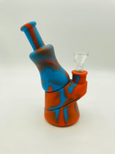 Load image into Gallery viewer, 7&quot; Microscope Silicone Tie-dye Mini Bong
