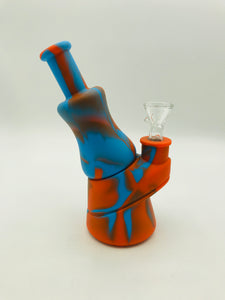 7" Microscope Silicone Tie-dye Mini Bong