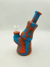 Load image into Gallery viewer, 7&quot; Microscope Silicone Tie-dye Mini Bong
