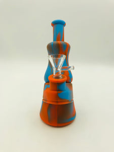 7" Microscope Silicone Tie-dye Mini Bong